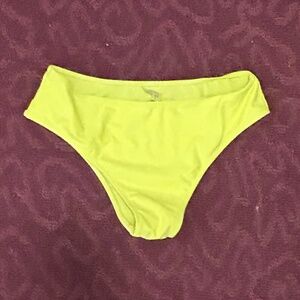 Neon Yellow Bikini Bottoms